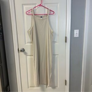 Cream Sleeveless Dress